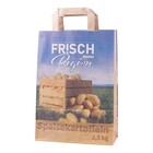 Tragetasche aus Papier braun mit Papierhenkel Speisekartoffeln 2500 g